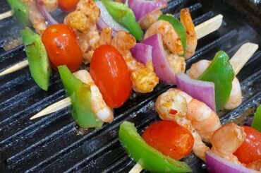 How to make Shrimp Kabobs | Shrimp Skewers Quick and Healthy Recipe | Seafood | #short