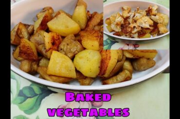 BAKED VEGETABLES SALAD #bakedvegeis #bakedvegetables #healthysalad  |Mommy Sanna Vlog