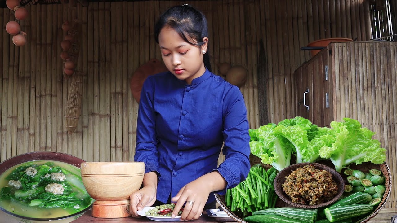 Healthy food from Vegetable Garden – Meatballs fish Soup recipe for Dinner Healthy food from Vegetable Garden - Meatballs fish Soup recipe for Dinner