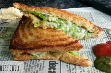 cheese chilli sandwich, chilli cheese toast, mulund style sandwich, cooktalks, easy sandwich recipe