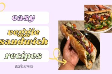 TWO EASY VEGAN SANDWICH RECIPES  #shorts