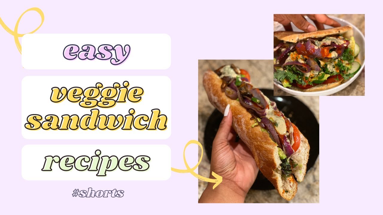 TWO EASY VEGAN SANDWICH RECIPES #shorts TWO EASY VEGAN SANDWICH RECIPES #shorts
