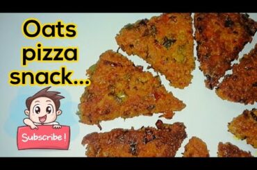 Oats pizza snack / Unique and Healthy evening snack recipe*kuchu special dishes*..