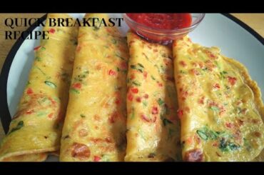 10 minutes Healthy Breakfast Recipe || Instant Egg Paratha Recipe