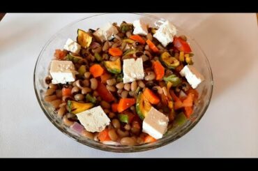 Black Eyed Beans / Peas Salad Recipe | Healthy Salad Recipe | Top Food