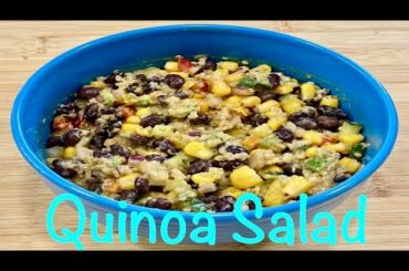 Easy Quinoa Salad Recipe | Easy Healthy Salad | Easy Quinoa Black Bean Salad | Kids Kitchen
