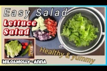 Lettuce Salad Homemade l How to Make Healty Lettuce Salad Recipe