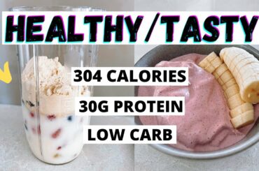 Healthy Low Calorie Acai Bowl (30g Protein/304 Cals)