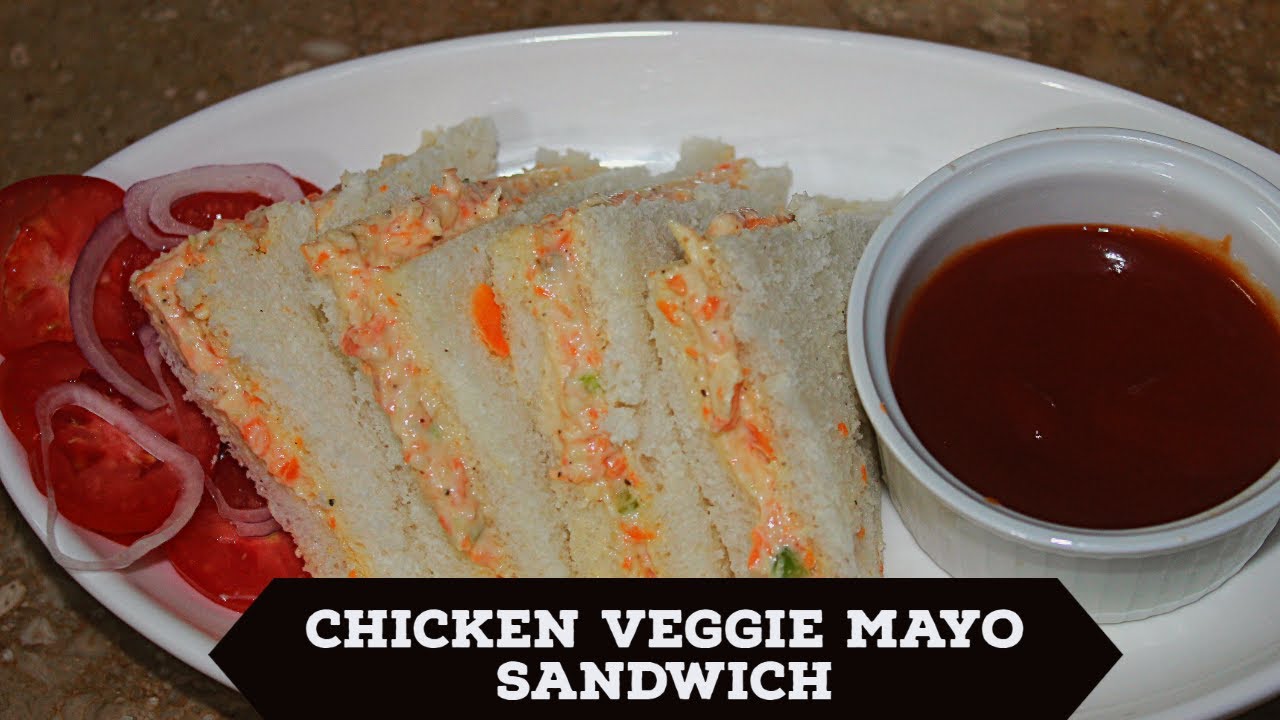 CHICKEN VEGETABLE MAYO SANDWICHES | EASY TO MAKE | HEALTHY SNACK CHICKEN VEGETABLE MAYO SANDWICHES | EASY TO MAKE | HEALTHY SNACK