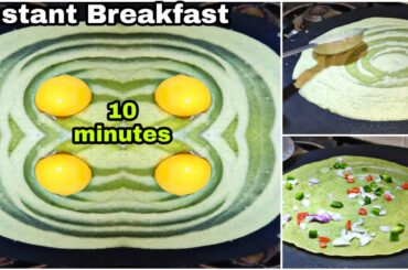 10 Minutes Recipe - Quick & Easy Breakfast Recipe Easy Breakfast Recipe - Healthy  Protein Dhosa
