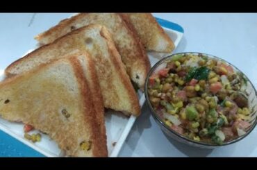 Healthy and Tasty Breakfast | Sprout Sandwich | Sprout Chat | Sandwich Recipe In Hindi |