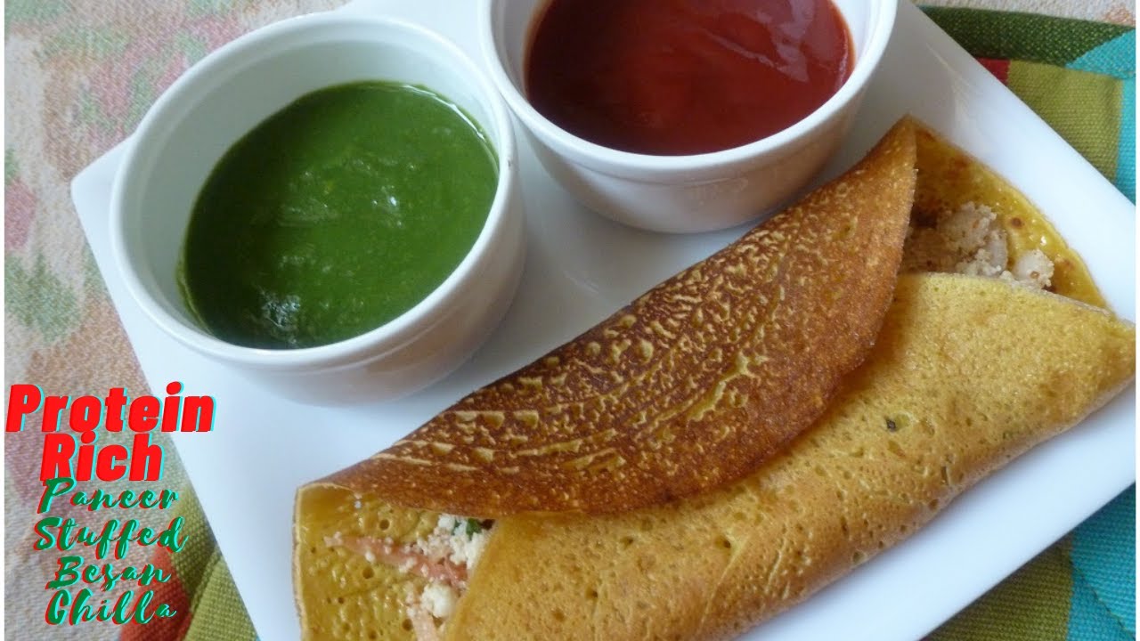 Paneer and Veggies Stuffed Besan Ka Chilla / Healthy Breakfast Recipe Paneer and Veggies Stuffed Besan Ka Chilla / Healthy Breakfast Recipe