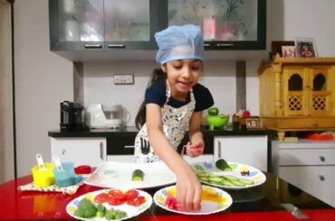 Navya's Kitchen | Healthy Salad for Kids | Attractive Salad Decoration