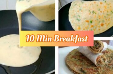10 Minutes Recipe - Quick and Easy Breakfast Recipe Easy Anda Paratha- No Knead, No Dough.