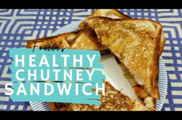 Onions, Tomato & Chutney Sandwich   Quick Snack Recipe   Low Calorie & Healthy in 5 min