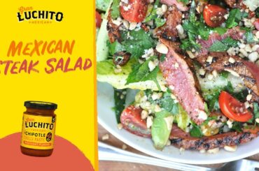 Mexican Chipotle Steak Salad - A Quick and Easy Healthy Salad Idea.