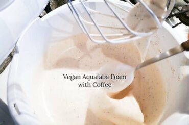 Vegan Aquafaba Whipped Cream with Coffee | Simple Vegan Low Calorie