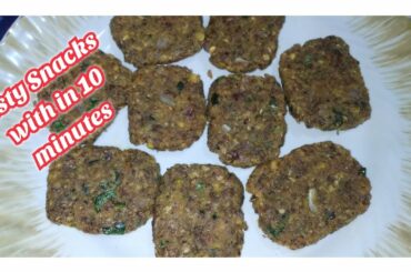 10 minutes Snacks Recipe / Easy Snacks Recipe / Healthy & Tasty Snacks Recipe
