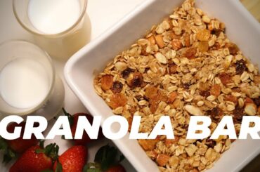 Homemade Granola Bars Recipe | Healthy Breakfast and Snack