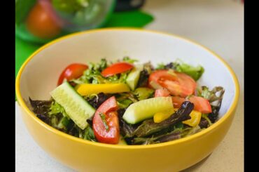Ema's Show - Making A Fresh And Healthy Salad  In a Quick And Simple Way