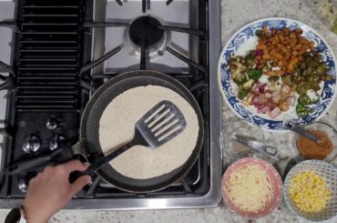 Easy Vegetarian Quesadilla |  Low Fat | Healthy Recipe