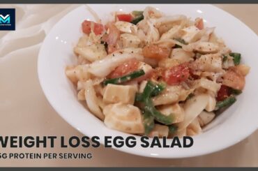 Weight Loss Egg Salad Recipe | High Protein Salad for Muscle Gain.