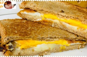 Healthy Breakfast Recipe|keto Breakfast |one pan egg sandwich|easy & quick recipe By HashTagLife