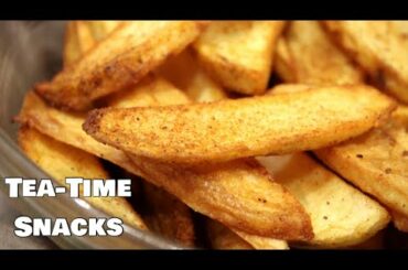 Crispy Snacks Recipe | Potato wedges | Tea time Evening snacks