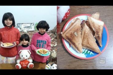 Bread Sandwich Recipe By Little Cooking Queens | Make This Recipe For Kids | Bread Sandwich For Kids