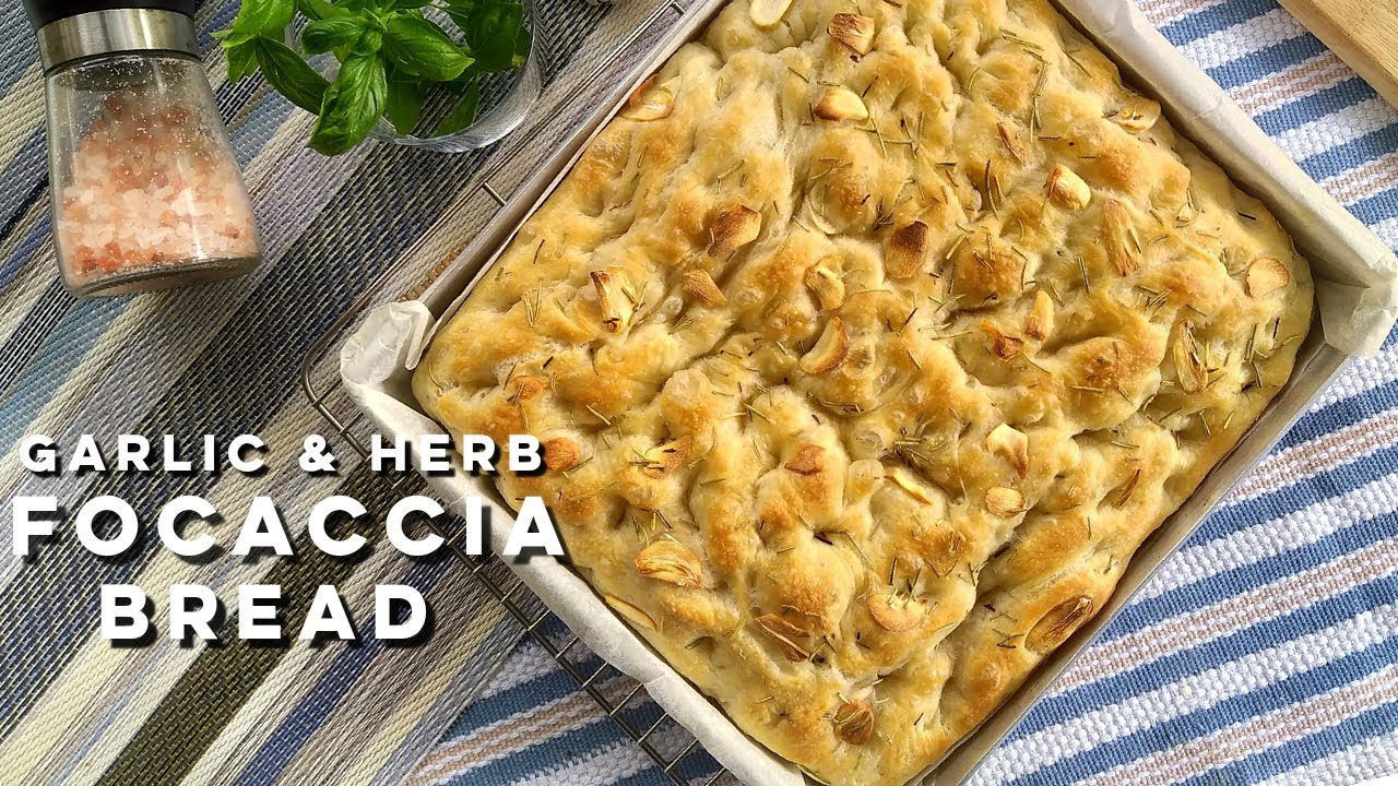 How to make Focaccia Bread | Soft & Chewy Garlic Herb Focaccia Bread How to make Focaccia Bread | Soft & Chewy Garlic Herb Focaccia Bread