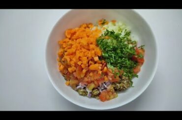 Green gram sprout salad | healthy salad | weight loss recipe | sprouts salad recipe