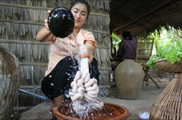 Countryside Life TV: Healthy food cooking for meal / Find free ingredient around home for cooking