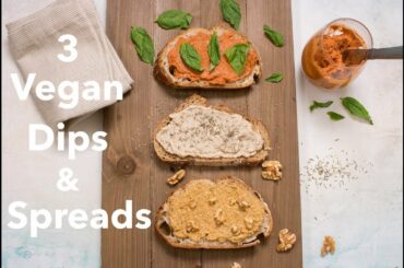 3 Vegan Dips and Spreads Bursting with Flavor! ~ The Seasoned Vegetarian