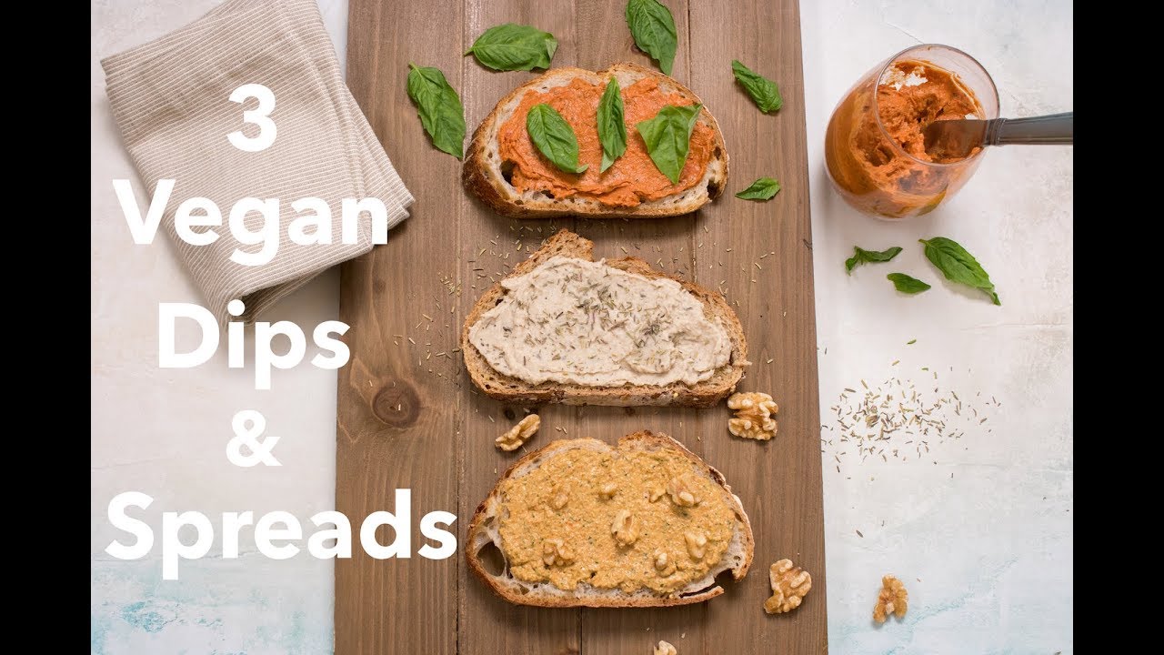 3 Vegan Dips and Spreads Bursting with Flavor! ~ The Seasoned Vegetarian 3 Vegan Dips and Spreads Bursting with Flavor! ~ The Seasoned Vegetarian
