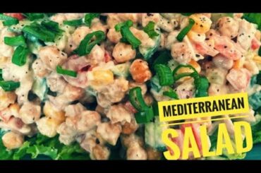 mediterranean chickpea salad | Healthy chickpea salad for weight loss|Easy salad Recipe