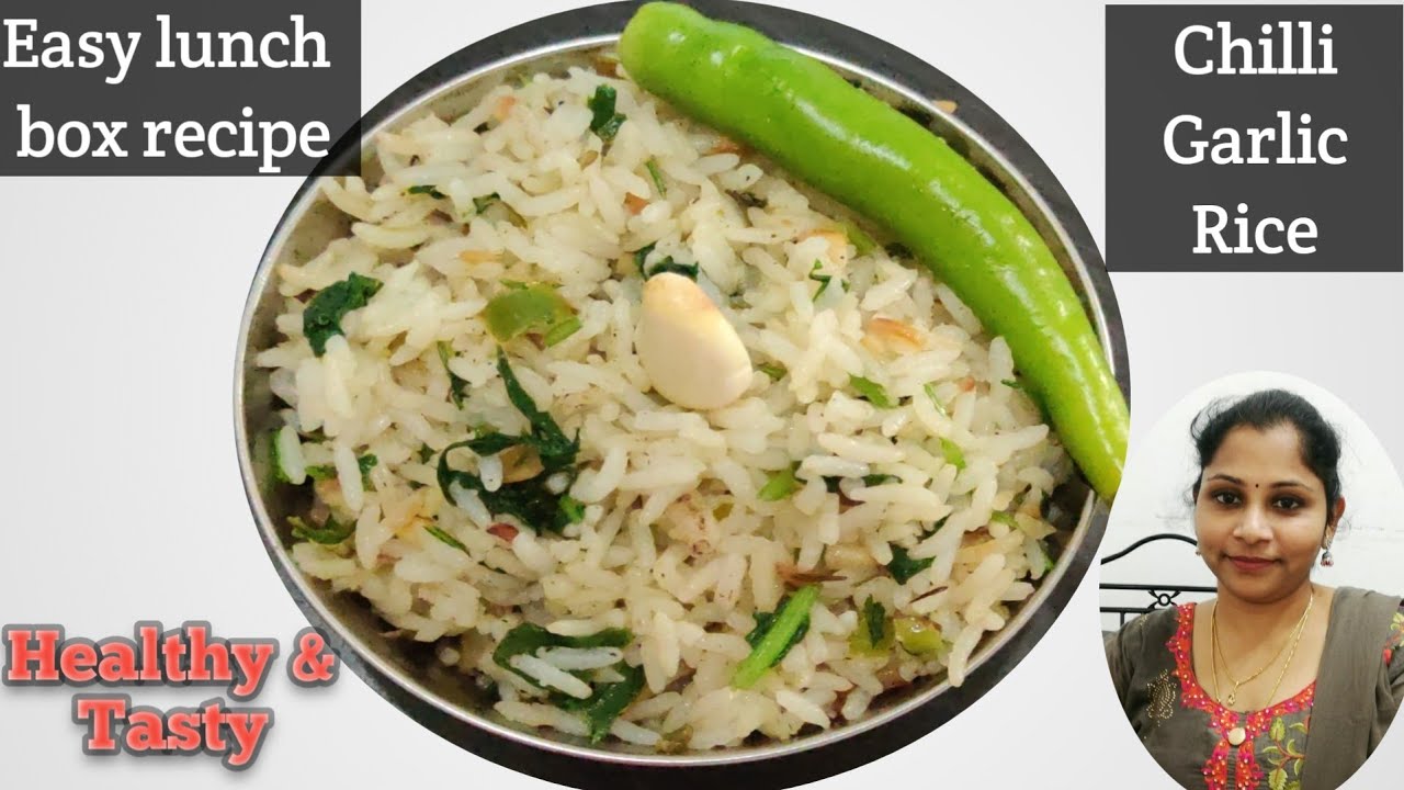 Chilli garlic Rice preparation/Easy and quick lunchbox recipe/Healthy lunch ideas#chilligarlicrice Chilli garlic Rice preparation/Easy and quick lunchbox recipe/Healthy lunch ideas#chilligarlicrice