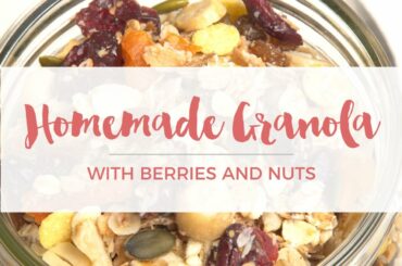 Homemade Vegan Granola Recipe | Healthy breakfast