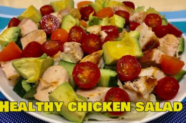 EASY CHICKEN SALAD RECIPE||QUICK & EASY HEALTHY HOME-MADE RECIPE