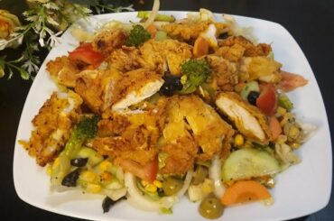 Zinger salad Recipe.Healthy chicken Salad recipe by Taslima's Food Collection..