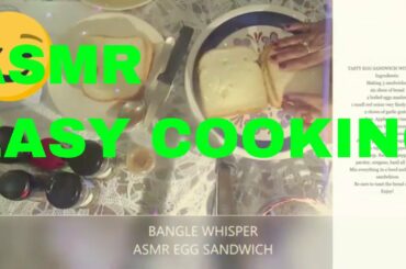 ASMR UNINTENTIONAL MAKING HEALTHY QUICK TASTY EASY SANDWICHES|BANGLE WHISPER|EASY 15 MIN. LUNCH MENU
