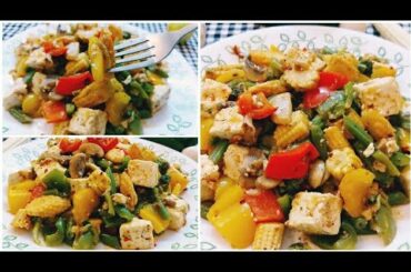 STIR FRIED VEGGIES IN SCHEZWAN SAUCE || SAUTED VEGETABLES || HEALTHY WEIGHT LOSS RECIPE || BY PAYAL