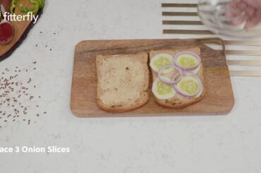 Whole Wheat Vegetable Cheese Sandwich | Healthy Recipes | Fitterfly