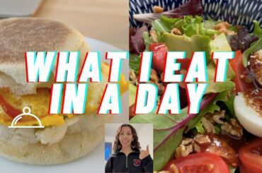 what I eat in a day * easy, healthy meals for online school*
