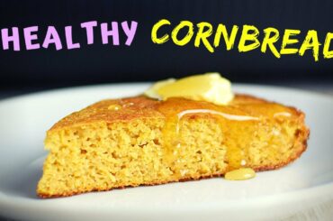 Healthy Cornbread (NOT DRY and CRUMBLY!  Gluten Free! Low calorie recipe!)