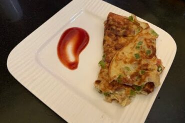 Oats Omelette Recipe - Weight Loss Recipe - Healthy Breakfast Recipe - Oats Recipe