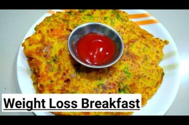 10-MINUTE OATS CHILLA Recipe for Weight Loss | Healthy Oats chilla recipe | Khamang Mejwani