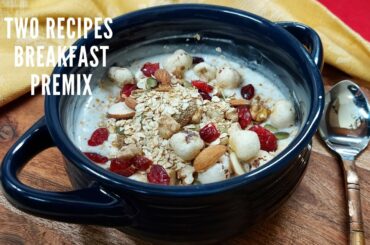 Roasted Oats & Makhana Recipe|Healthy Breakfast Premix|No cook Breakfast|Weight loss recipe