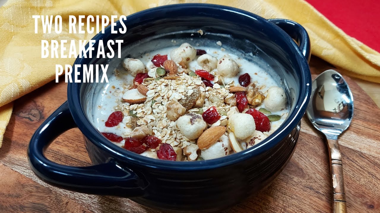 Roasted Oats & Makhana Recipe|Healthy Breakfast Premix|No cook Breakfast|Weight loss recipe Roasted Oats & Makhana Recipe|Healthy Breakfast Premix|No cook Breakfast|Weight loss recipe