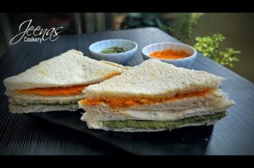 Oil-free healthy breakfast | Sandwich Recipes  | Republic Day Special | Tricolor recipe | Sandwich