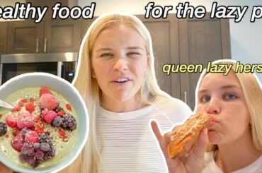 4 QUICK + EASY HEALTHY BREAKFAST IDEAS | how to eat and be healthy but lazy at the same time lol
